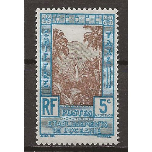 OCEANIE TAXE Y.T N°10 NEUF** gomme coloniale