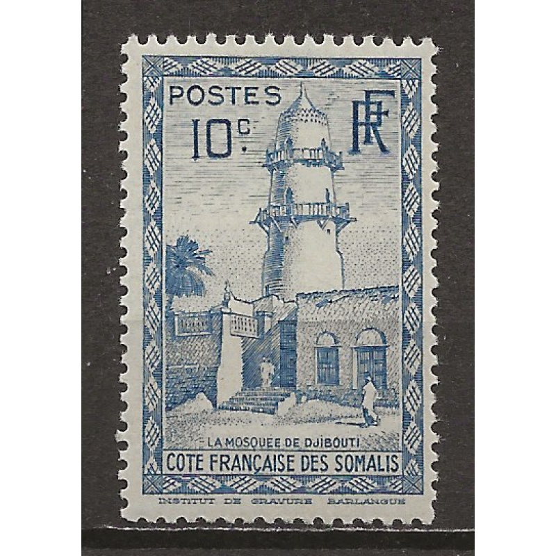 COTE DES SOMALIS COLONIES FRANCAISE ANNEE 1938  Y.T N°152 NEUF**
