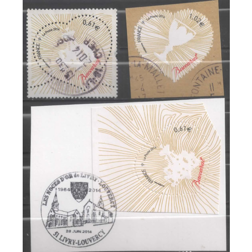 FRANCE 2014 OBL   N° 4832 32a 33 VOIR SCAN