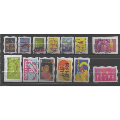 FRANCE 2008 BONNES FETES OBL  VOIR SCAN