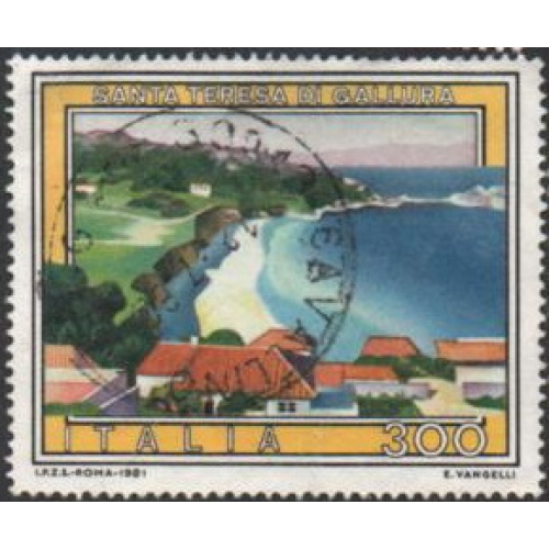 Italie 1981 - Plage de Santa Teresa di Gallura (Sardaigne) - YT 1493 °