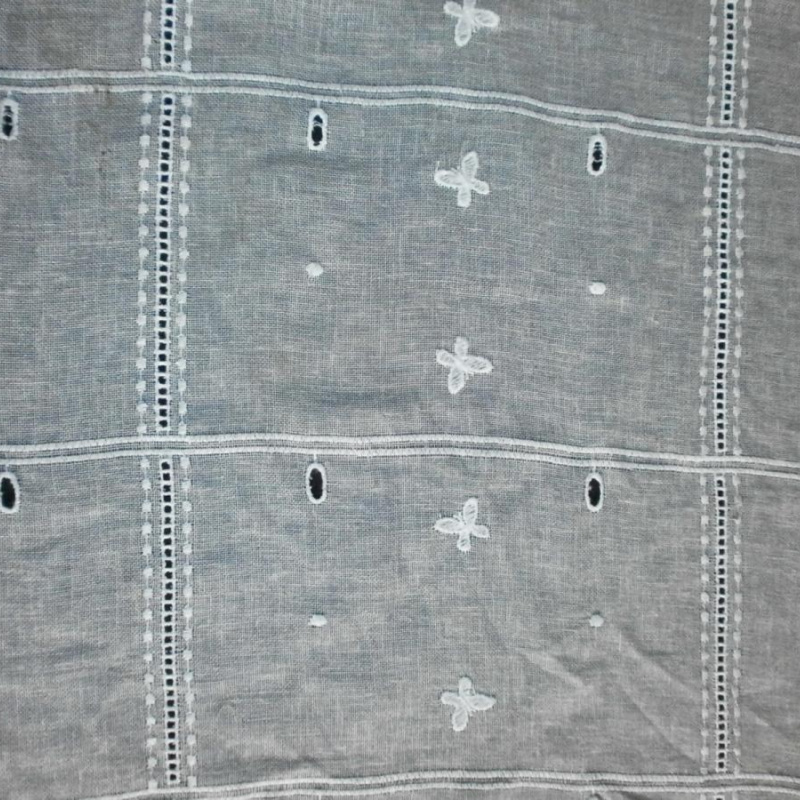 RIDEAU NEUF LARGEUR FIXE 45CM BEIGE PAPILLONS , LE METRE