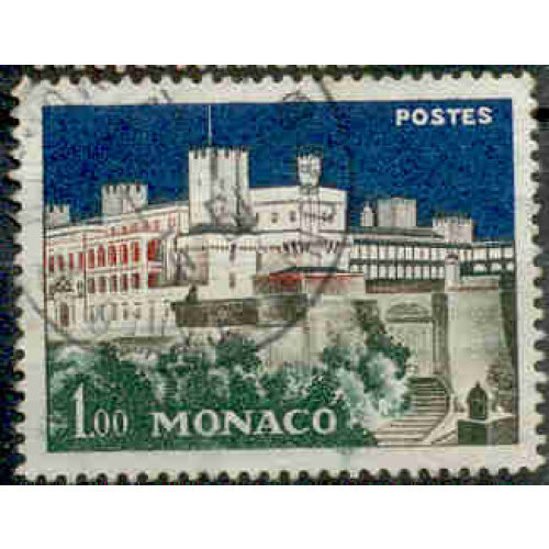 Monaco 1960 - Le Palais princier illuminé - YT 550 °