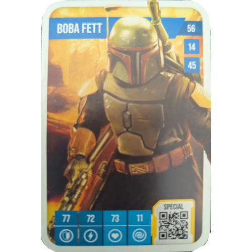 Carte Star Wars Auchan 2025 N°56/72 BOBA FETT