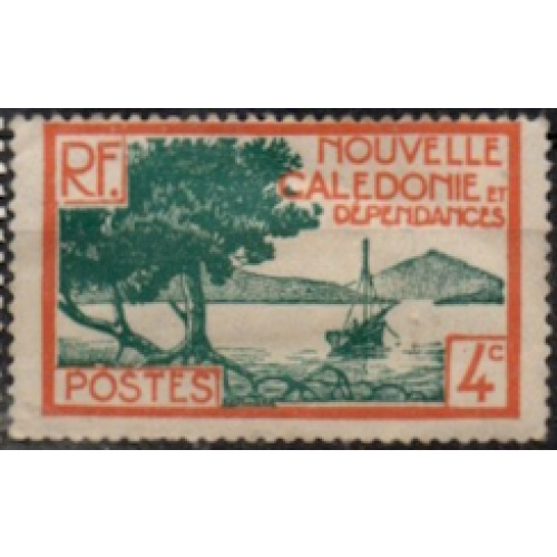 Nelle-Calédonie 1928 - Baie de la Pointe des palétuviers, neuf charnière - YT 141 *