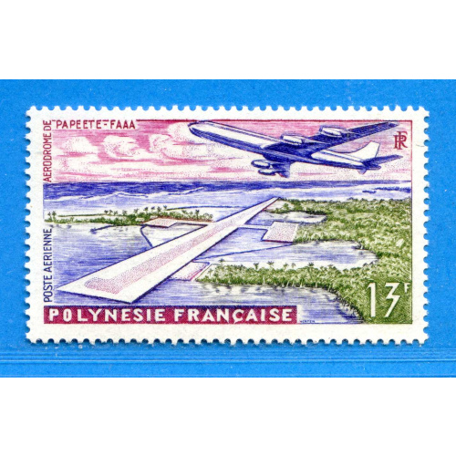 Réf AR Stock -- POLYNESIE - PA n° 5 ⭐⭐ Neuf Luxe Dos Visible - MNH ⭐⭐ Inauguration Aéroport de Papeete