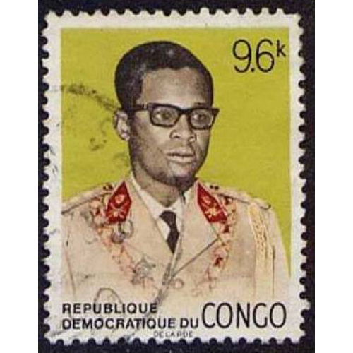 Timbre oblitéré n° 703 (Yvert) Congo 1969 - Mobutu