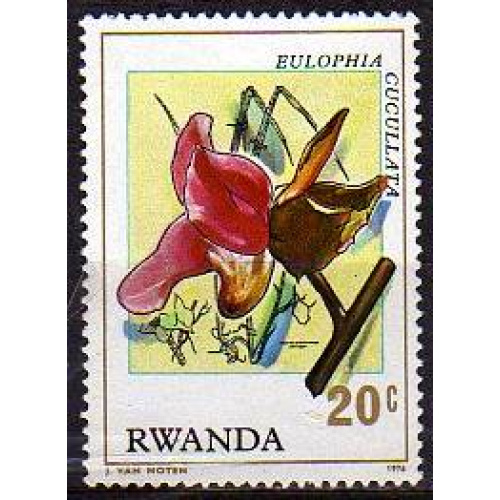 Rwanda (Rép.) 1976 - Orchidée: eulophia cucullata, neuf - YT 753 **
