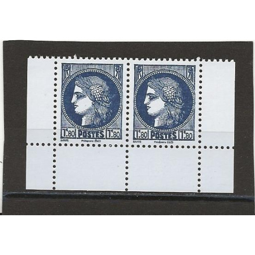 FRANCE ANNEE 2023 Y.T N°5736 NEUF** sous faciale Paire se tenant