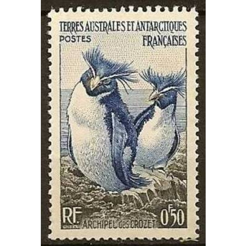T.A.A.F. 1956 - Manchots gorfous, neuf - YT 2 **