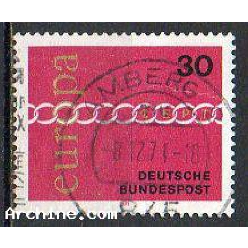 Allemagne RFA Yvert N°539 Oblitéré EUROPA 1971