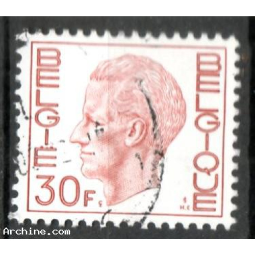 Belgique Yvert N°1587A Oblitéré Baudouin 1° 1971 30F