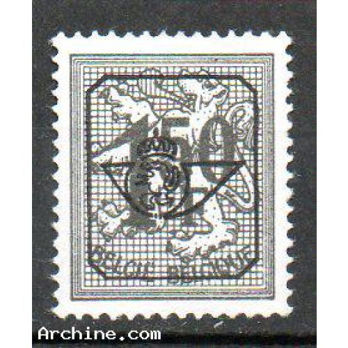 Belgique Pre-Oblitéré Lion héraldique 1,50F gris