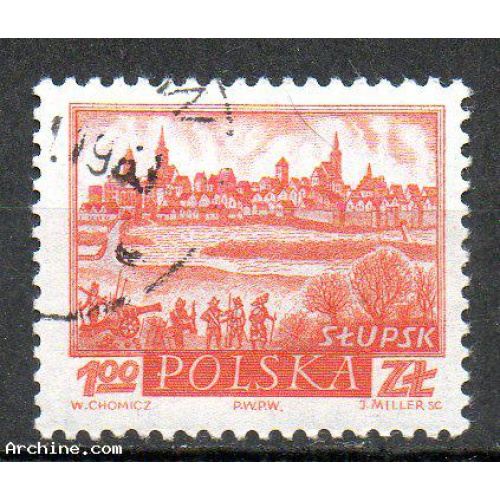 Pologne Yvert N°1060 Oblitéré 1960 SLUPSK