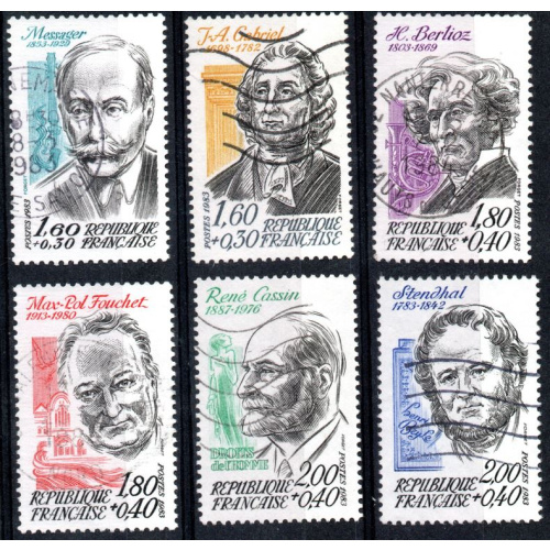 France - série Y&T N° 2279 à 2284 - oblitéré