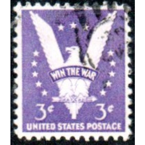 É-U.A/U.S.A 1942 - V de victoire formé par 1 aigle - YT 458 °