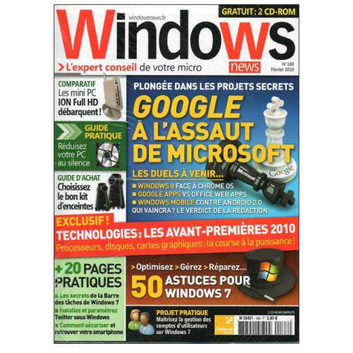 Magazine WINDOWS NEWS N°188 Février 2010