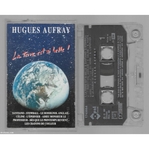 Cassette audio tape (K7) - Hugues Aufray - année 1991