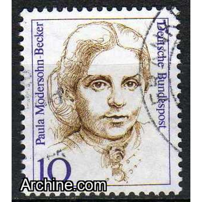 ALLEMAGNE RFA N° 1191 o Y&T 1988 Femmes de l'histoire (Paula Modersohn-Becker)