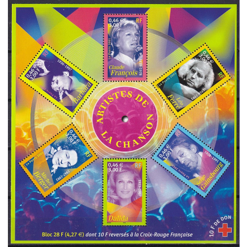 france - bloc n° 37  neuf** - 2001