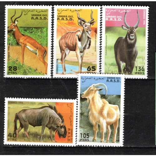 faune sauvage  sahara occ rasd 1994 série neuve m n h   très bel ensemble de timbres   le scan affranchissement 1.39€ lot 28 02 9