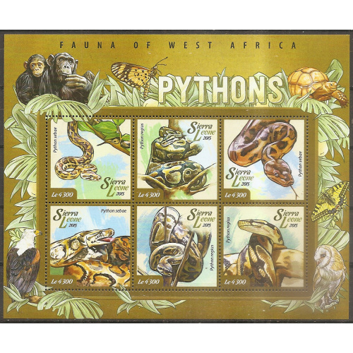 sierra leone - feuillet n° 5059 a 5064  neuf** - 2015