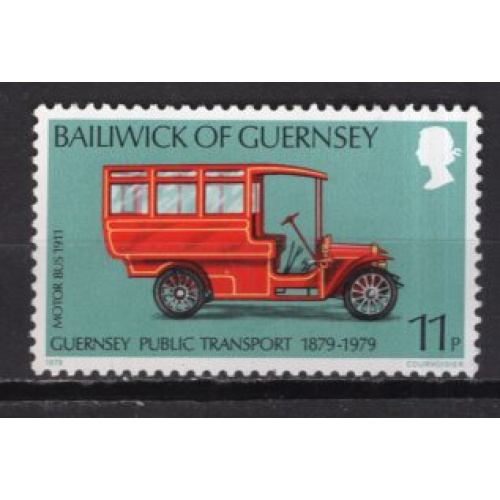 GUERNESEY 1979 CENTENAIRE DES TRANSPORTS PUBLICS AUTOBUS A MOTEUR  YVERT N° 188 NEUF**