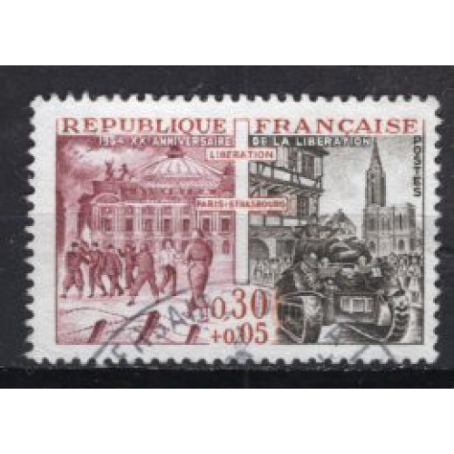 FRANCE 1964 20 EME ANNIVERSAIRE DE LA LIBERATION  YVERT N° 1410 OBLITERE