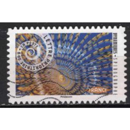 FRANCE AUTOADHESIF 2014 SPIROGRAPHE YVERT N° 929  OBLITERE