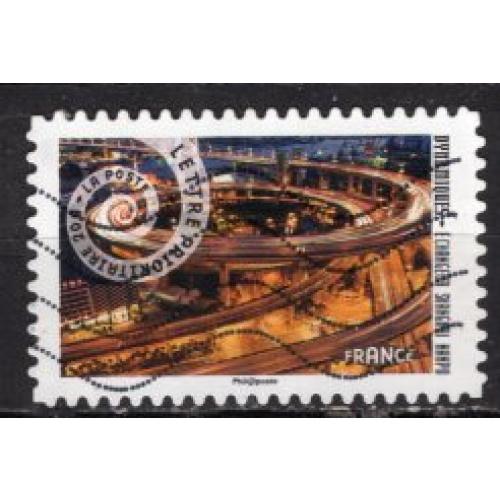 FRANCE AUTOADHESIF 2014 ECHANGEUR SHANGHAI - NANPU YVERT N° 932  OBLITERE