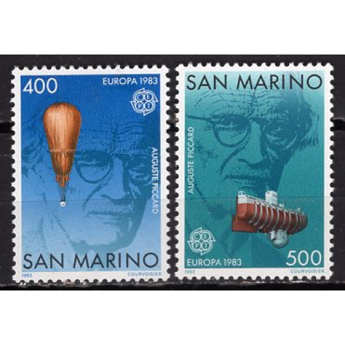 SAINT MARIN 1983 PAIRE EUROPA  GRANDE OEUVRES DU GENIE HUMAIN YVERT  N° 1074-75 NEUF**