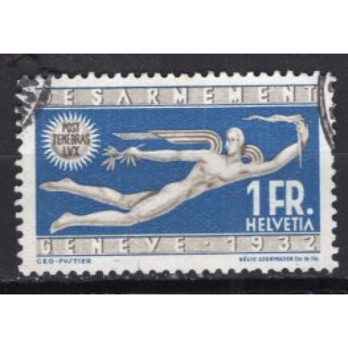 SUISSE 1932 CONFERENCE DU DESARMEMENT YVERT  N° 259 OBLITERE