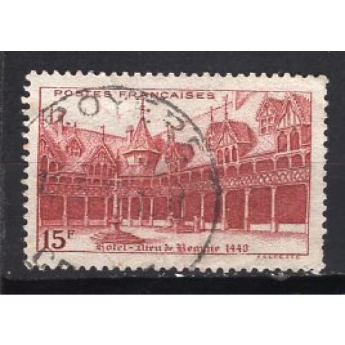 FRANCE  1942 LES HOSPICES DE BEAUNE  YVERT N° 539 OBLITERE