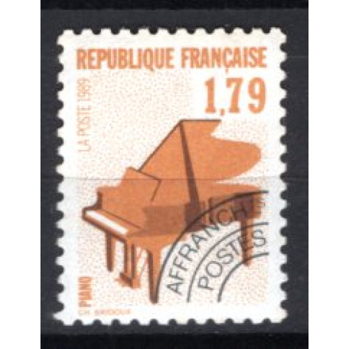 FRANCE 1989 PREOBLITERE INSTRUMENT DE MUSIQUE LE PIANO 1FR79 YVERT N° 203 NEUF**