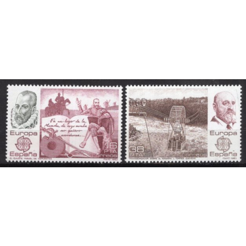 ESPAGNE 1983 PAIRE EUROPA GRANDES OEUVRES DU GENIE HUMAIN  YVERT N° 2319-20 NEUF**
