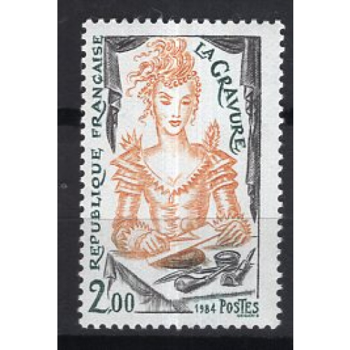 FRANCE 1984 METIERS D' ART LA GRAVURE  YVERT N° 2315 NEUF**