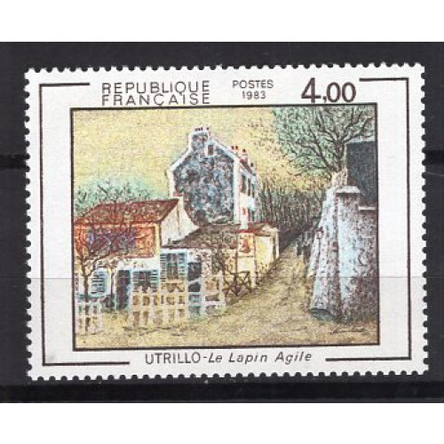 FRANCE 1983  TABLEAU OEUVRE DU PEINTRE UTRILLO  YVERT N° 2297 NEUF**