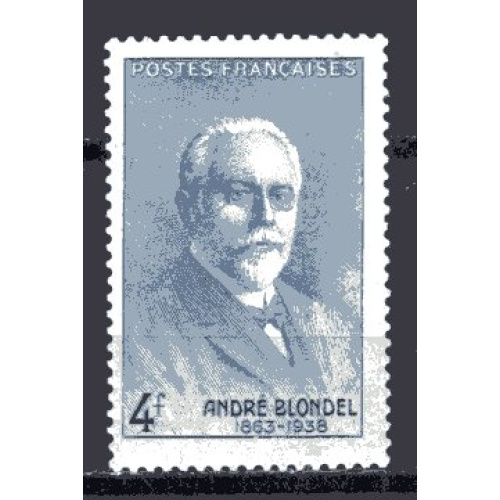 FRANCE 1942 CELEBRITE HENRI BLONDEL PHYSICIEN  YVERT N° 551 NEUF**