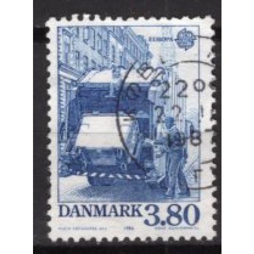 DANEMARK 1986 EUROPA  PROTECTION DE LA NATURE YVERT N° 882 OBLITERE
