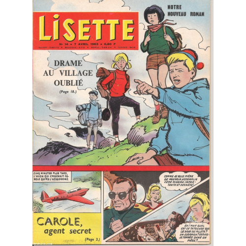 Lisette périodique N°14 - 7 avril 1963 - Marie-France Mignal
