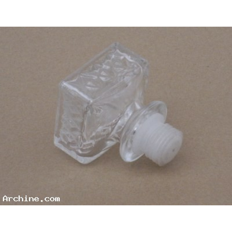 Bouchon de carafe en verre tête carrée