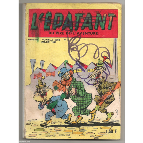 L'épatant - Petit Format mensuel N°2 - Les Pieds Nickelés - 1968 (rare)