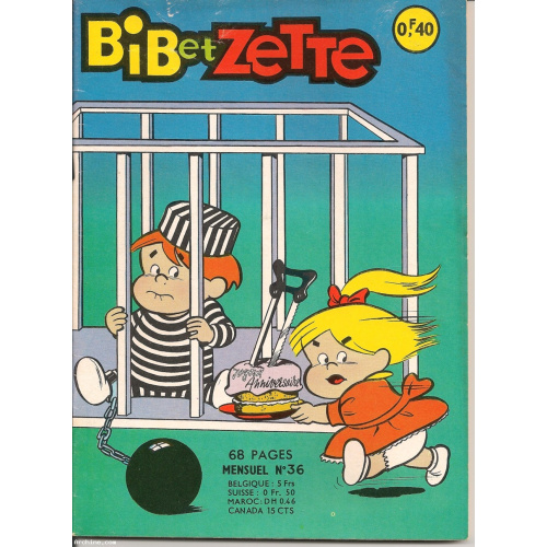 Bib et Zette - Petit Format mensuel N°36 - Arédit 1966