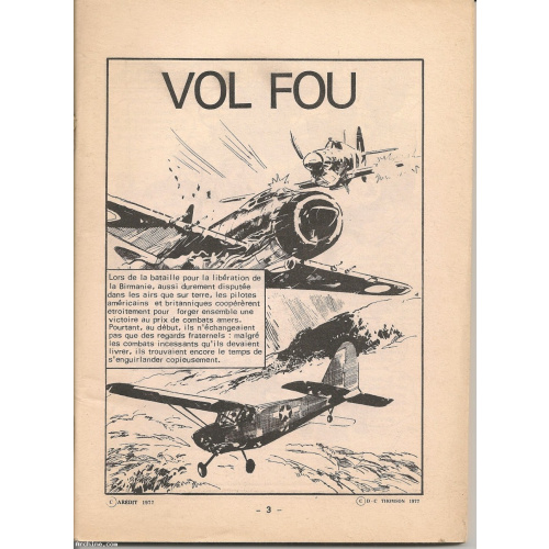 Téméraire - Petit Format bimestriel N°191 (sans couverture) Arédit 1977 - 1re série