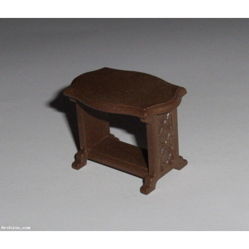 Playmobil Epoque 1900 - Petite table guéridon marron 5300