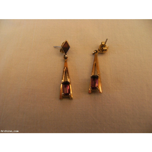 Boucles d'oreilles fantaisies Avon - Oreille percée années 80 / BO13