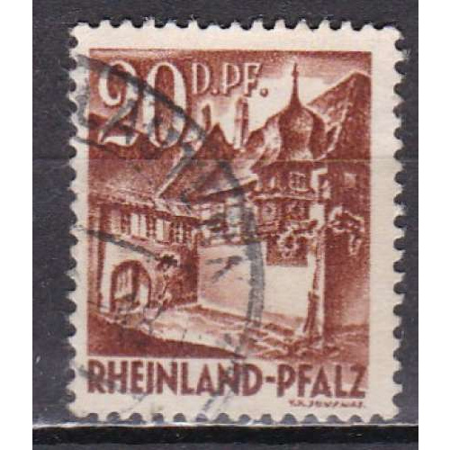 Allemagne, RHENO-PALATIN N° 26 de 1948 oblitéré