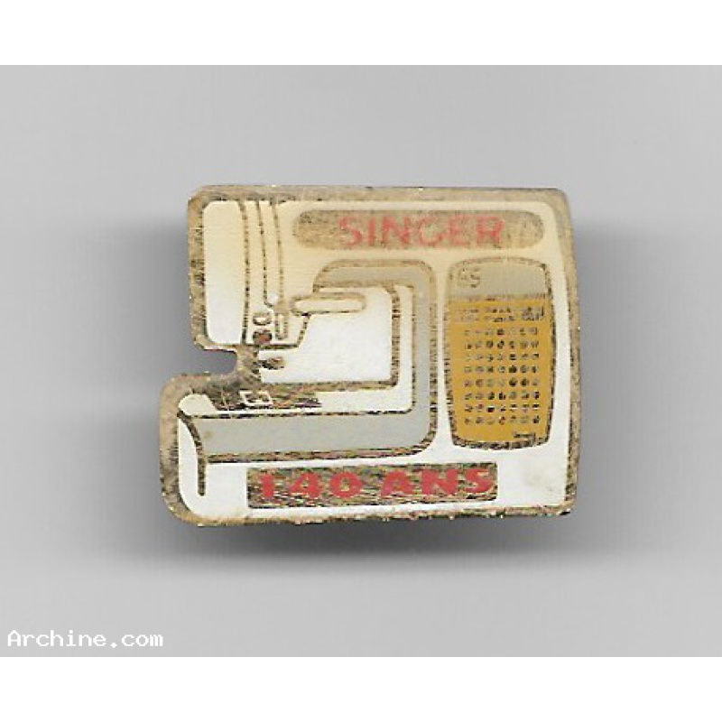 Pin's Singer 140 ans sans a p