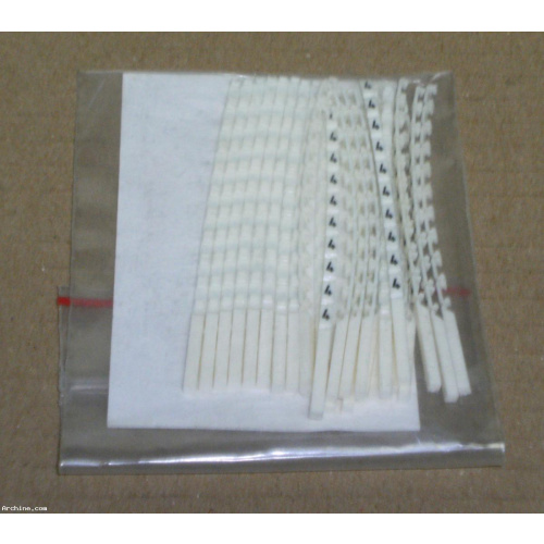 Pochette de chiffres repère pour bornes Legrand 4