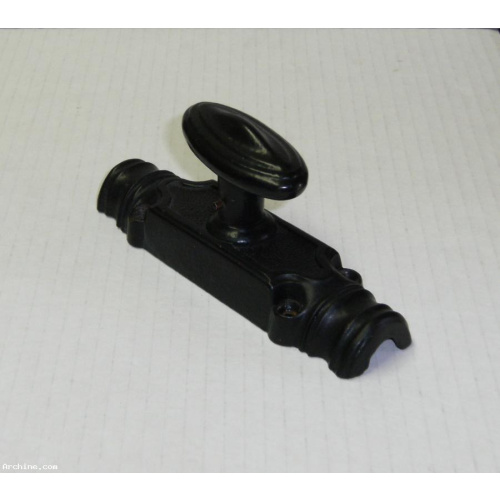 Ancienne poignée de fenêtre boitier de crémone en applique 16 mm - occasion